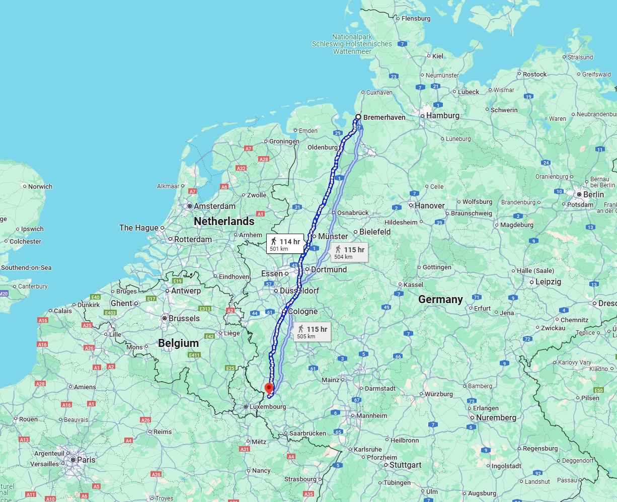 Anreise von Bremerhaven Zu Trier Über 