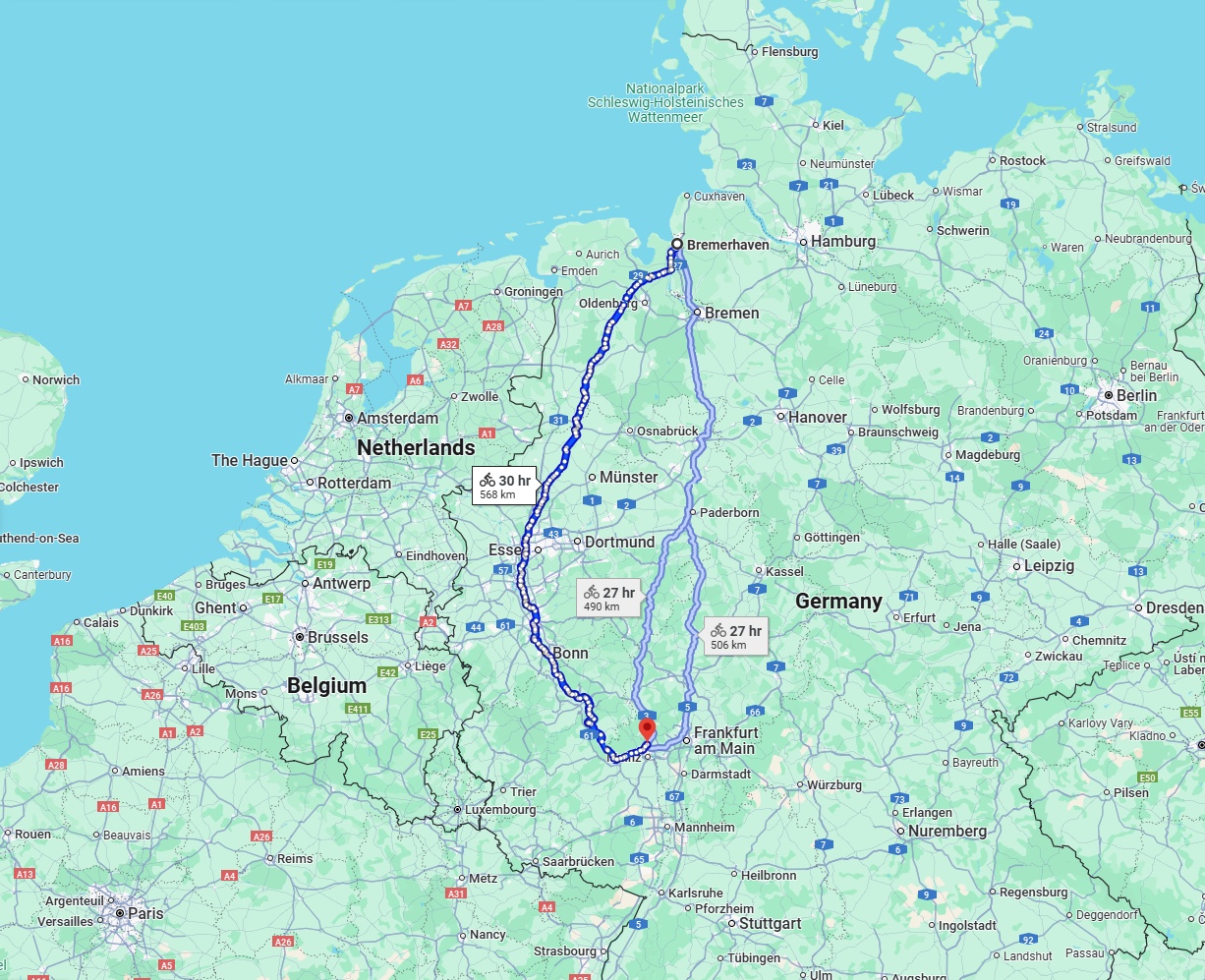 Anreise von Bremerhaven Zu Wiesbaden Über 