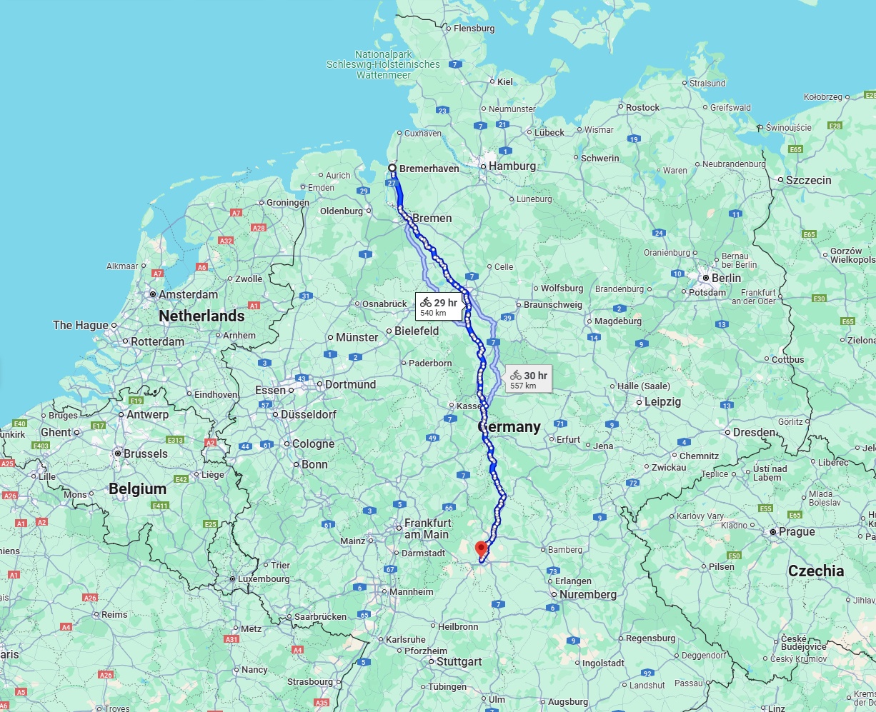Anreise von Bremerhaven Zu Würzburg Über 