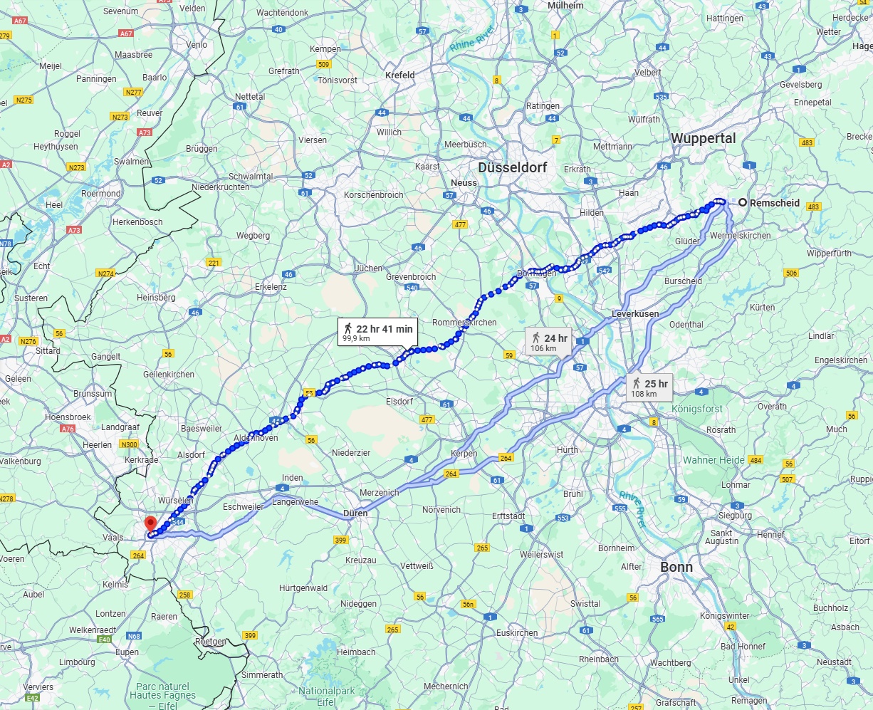 Anreise von Remscheid Zu Aachen Über 