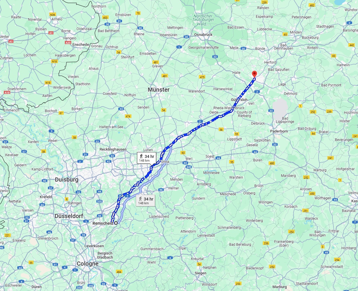 Anreise von Remscheid Zu Bielefeld Über 