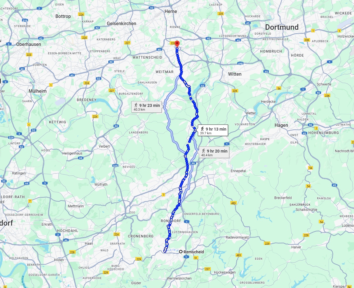 Anreise von Remscheid Zu Bochum Über 