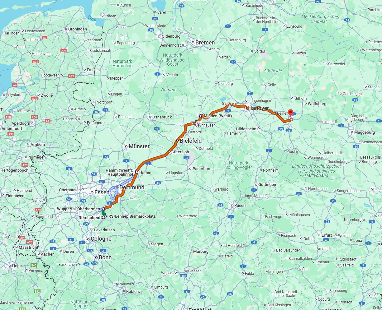 Anreise von Remscheid Zu Braunschweig Über 