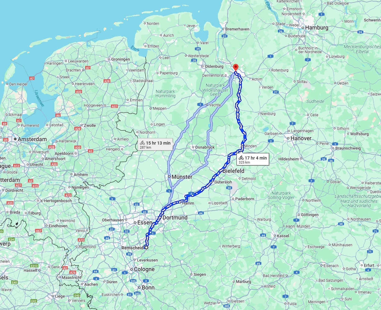Anreise von Remscheid Zu Bremen Über 
