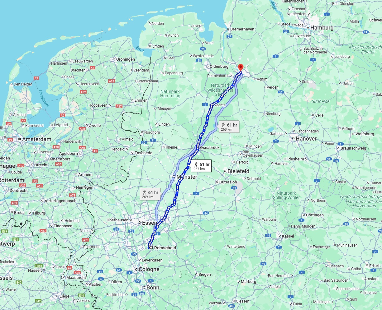 Anreise von Remscheid Zu Bremen Über 