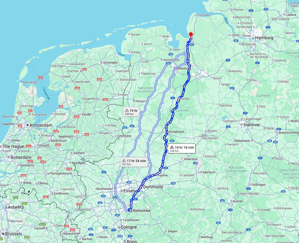 Anreise von Remscheid Zu Bremerhaven Über 