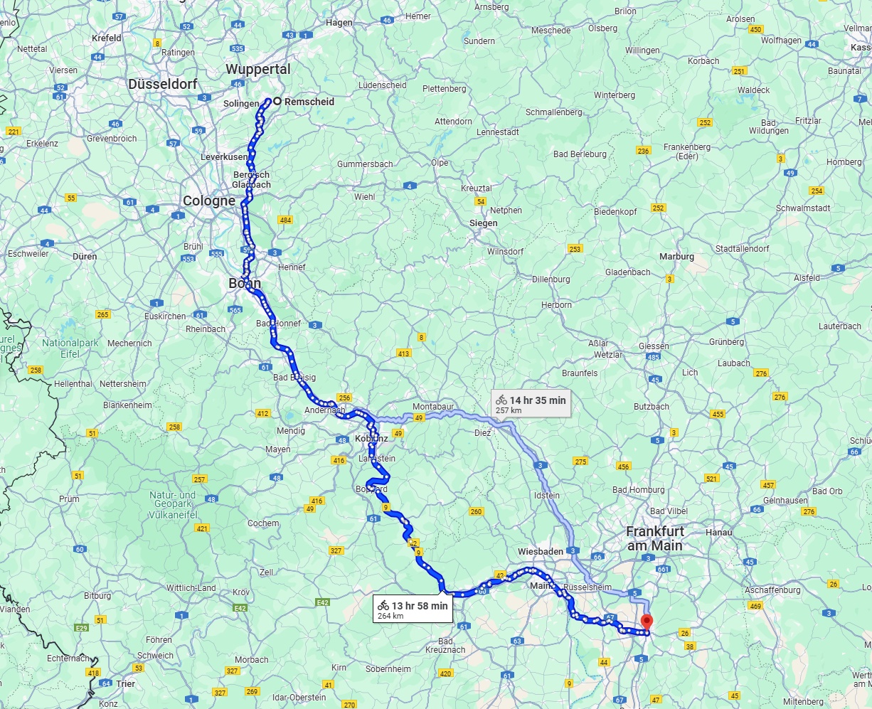 Anreise von Remscheid Zu Darmstadt Über 