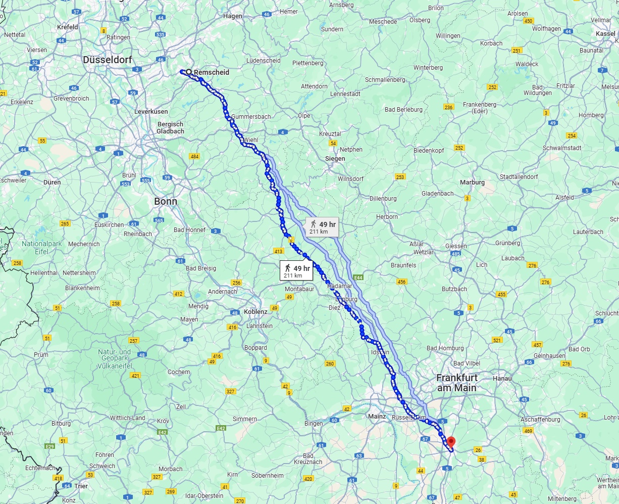 Anreise von Remscheid Zu Darmstadt Über 