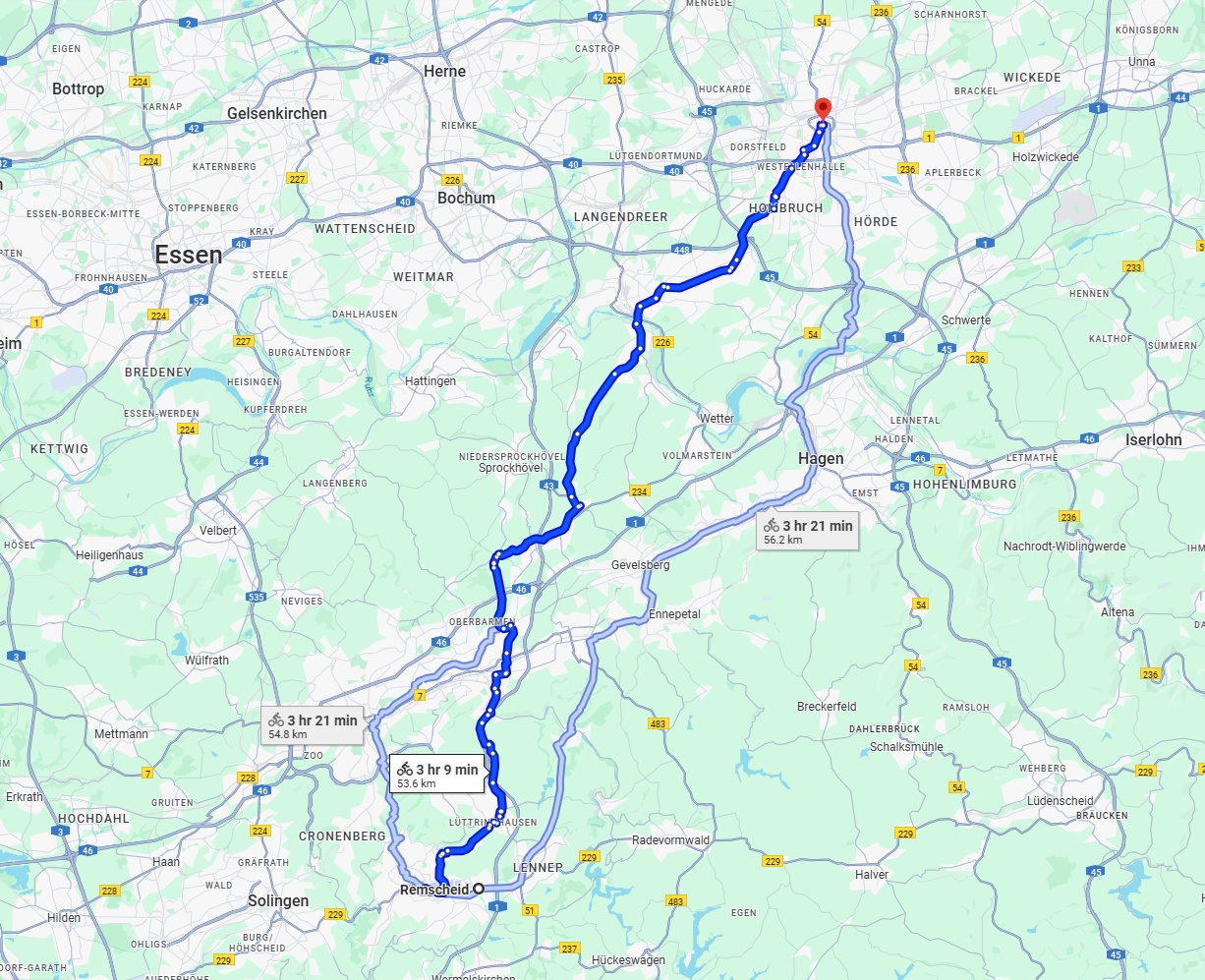 Anreise von Remscheid Zu Dortmund Über 