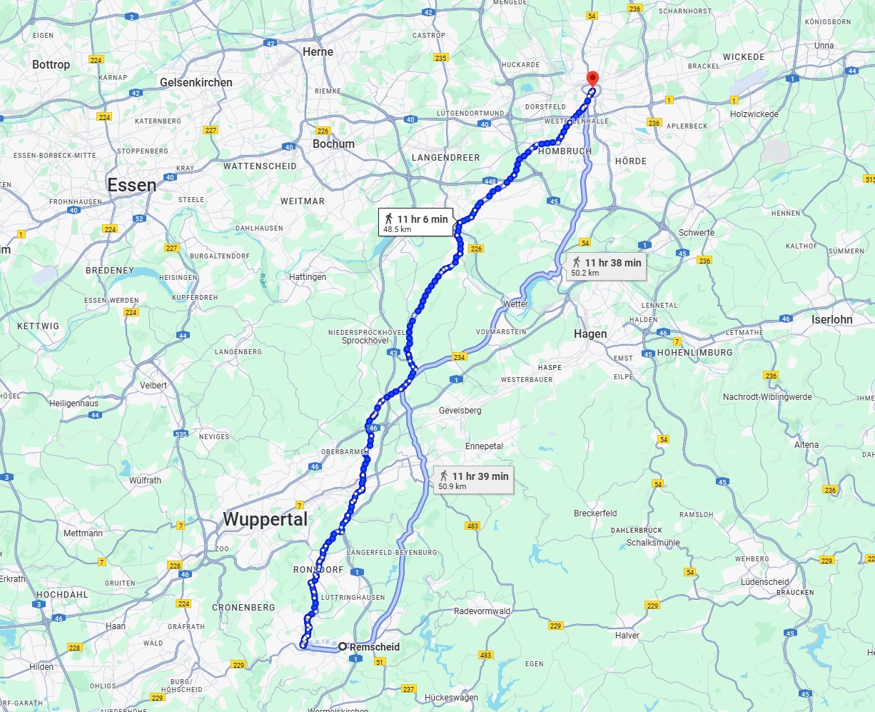 Anreise von Remscheid Zu Dortmund Über 