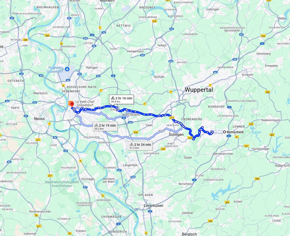Anreise von Remscheid Zu Düsseldorf Über 