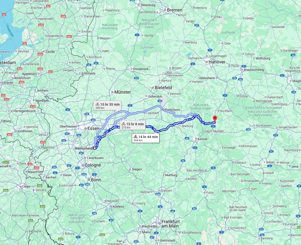 Anreise von Remscheid Zu Göttingen Über 