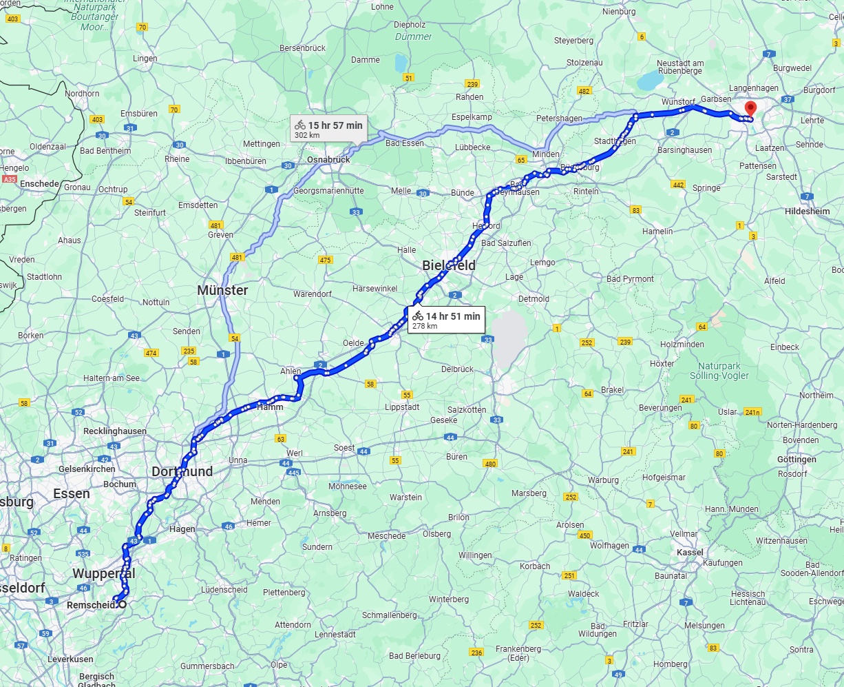 Anreise von Remscheid Zu Hannover Über 