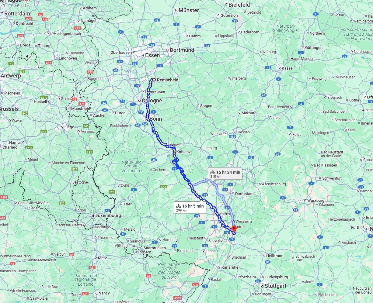 Anreise von Remscheid Zu Heidelberg Über 