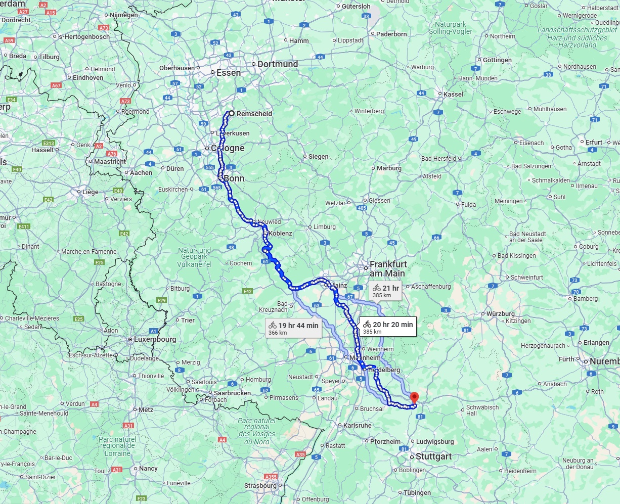 Anreise von Remscheid Zu Heilbronn Über 