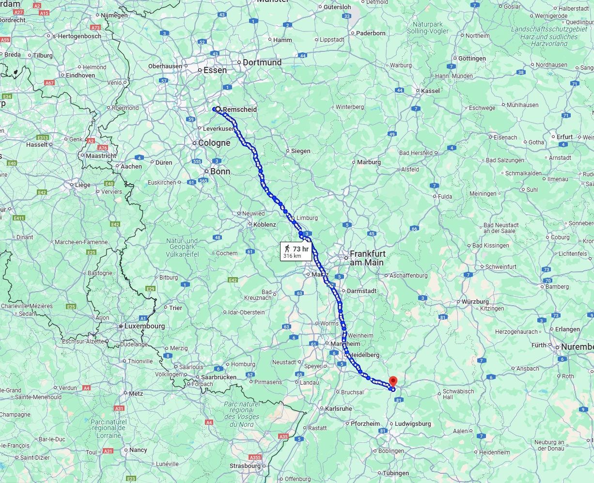 Anreise von Remscheid Zu Heilbronn Über 