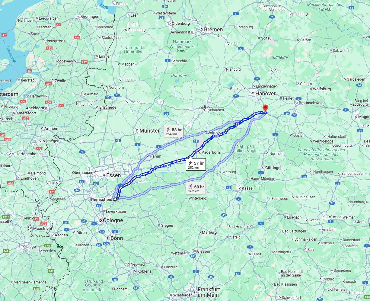 Anreise von Remscheid Zu Hildesheim Über 