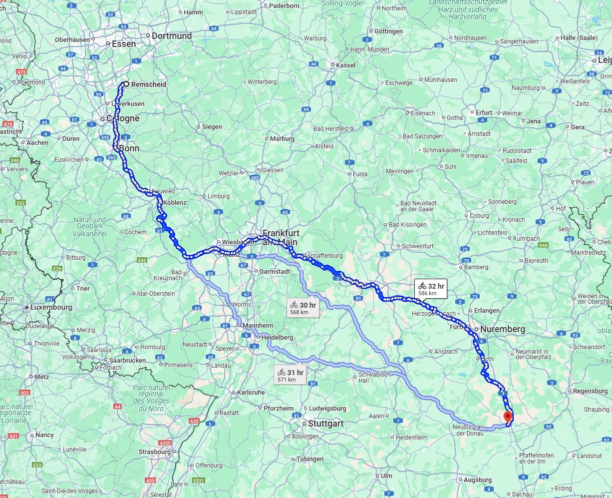 Anreise von Remscheid Zu Ingolstadt Über 