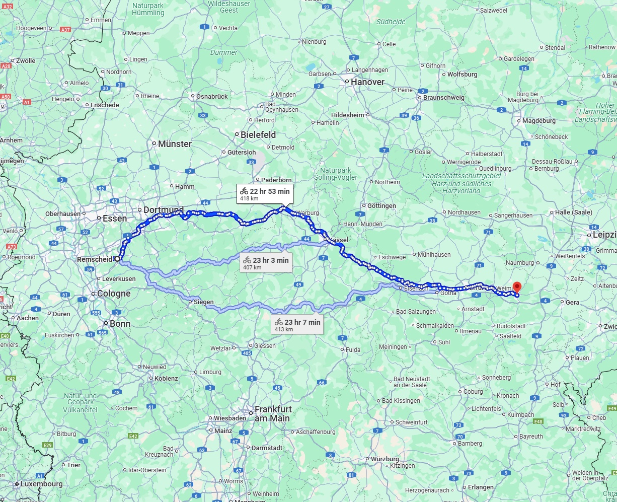 Anreise von Remscheid Zu Jena Über 