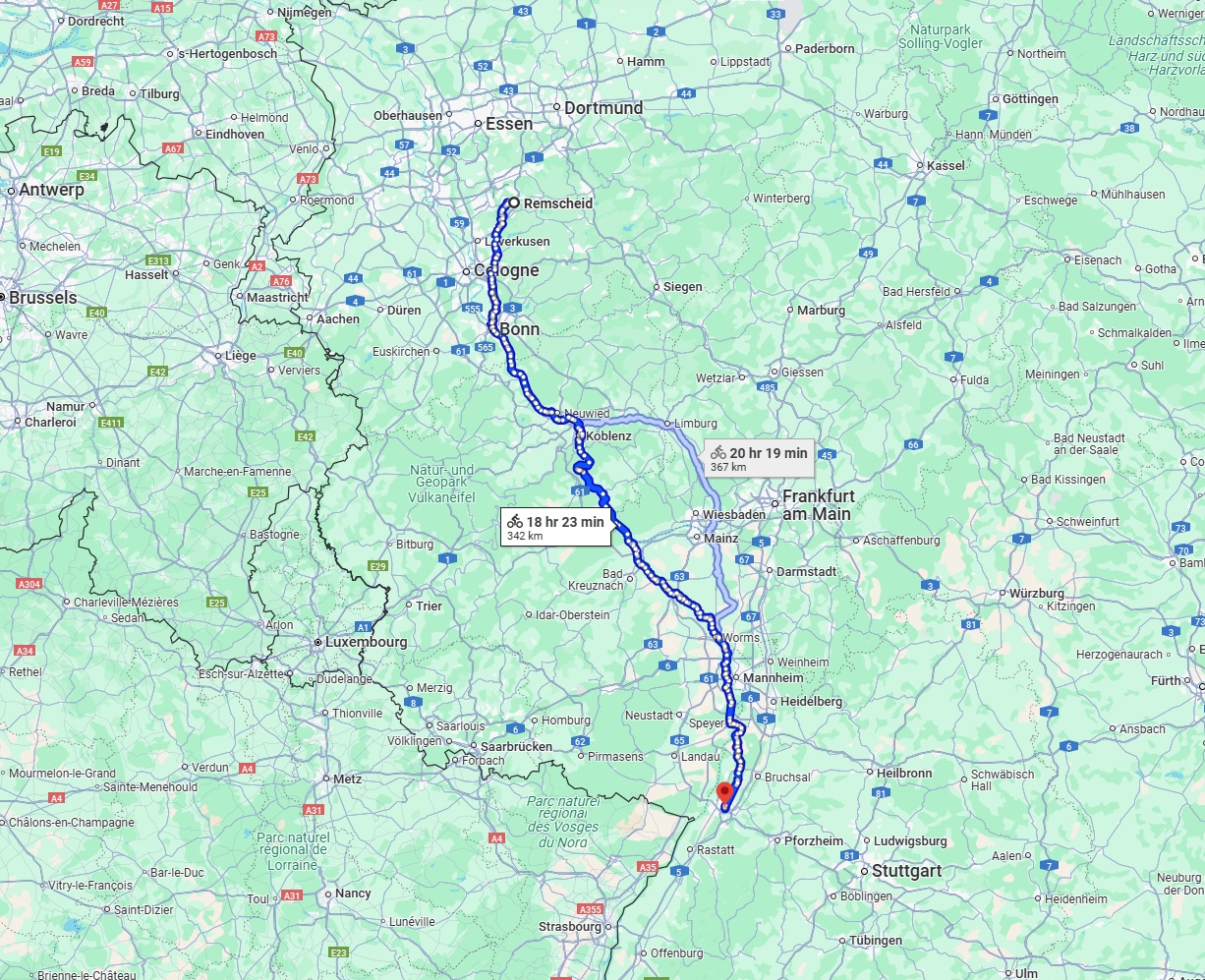 Anreise von Remscheid Zu Karlsruhe Über 