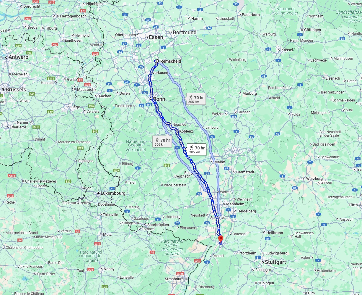 Anreise von Remscheid Zu Karlsruhe Über 