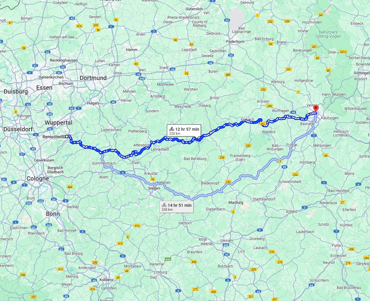 Anreise von Remscheid Zu Kassel Über 
