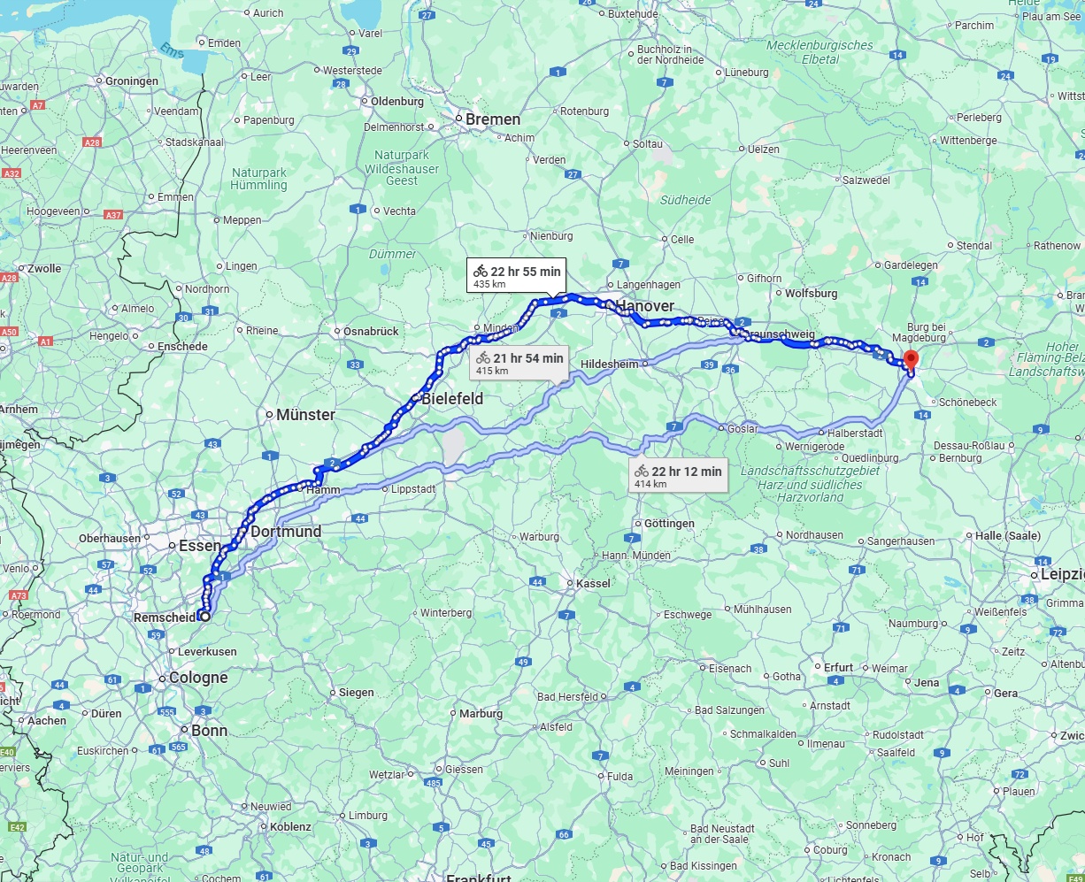 Anreise von Remscheid Zu Magdeburg Über 