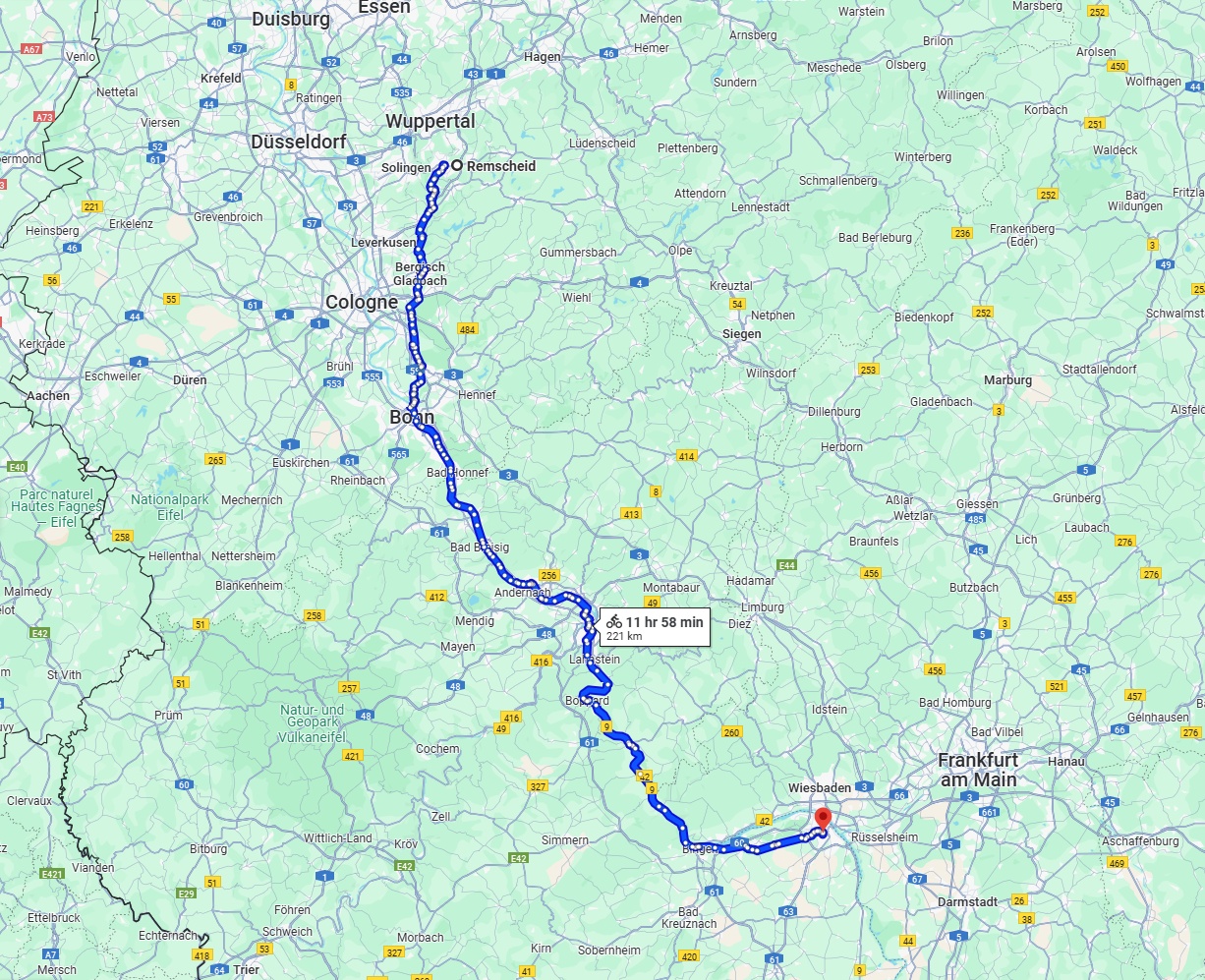 Anreise von Remscheid Zu Mainz Über 
