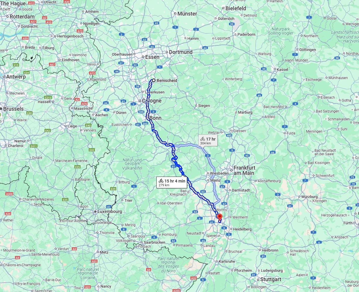 Anreise von Remscheid Zu Mannheim Über 