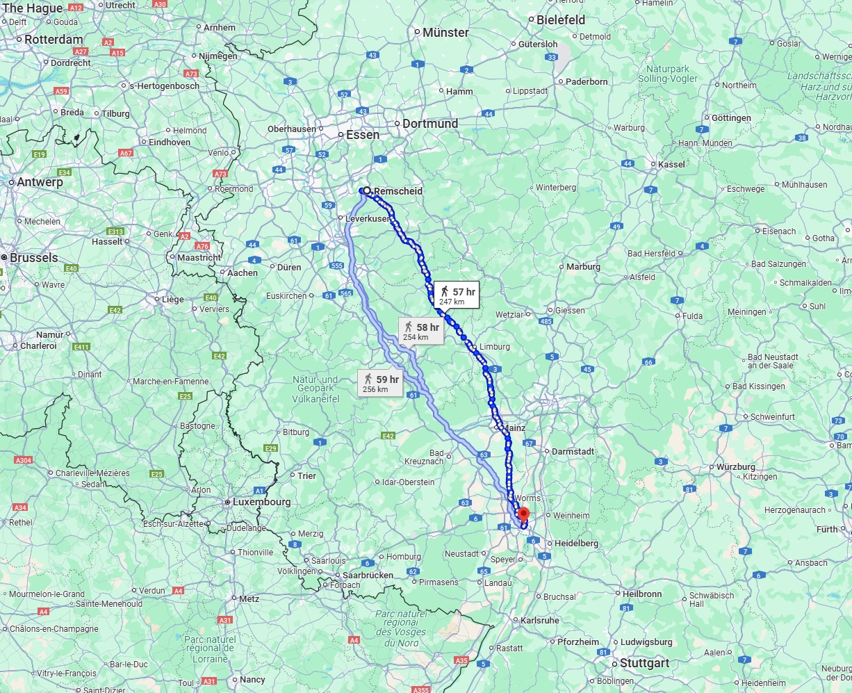Anreise von Remscheid Zu Mannheim Über 