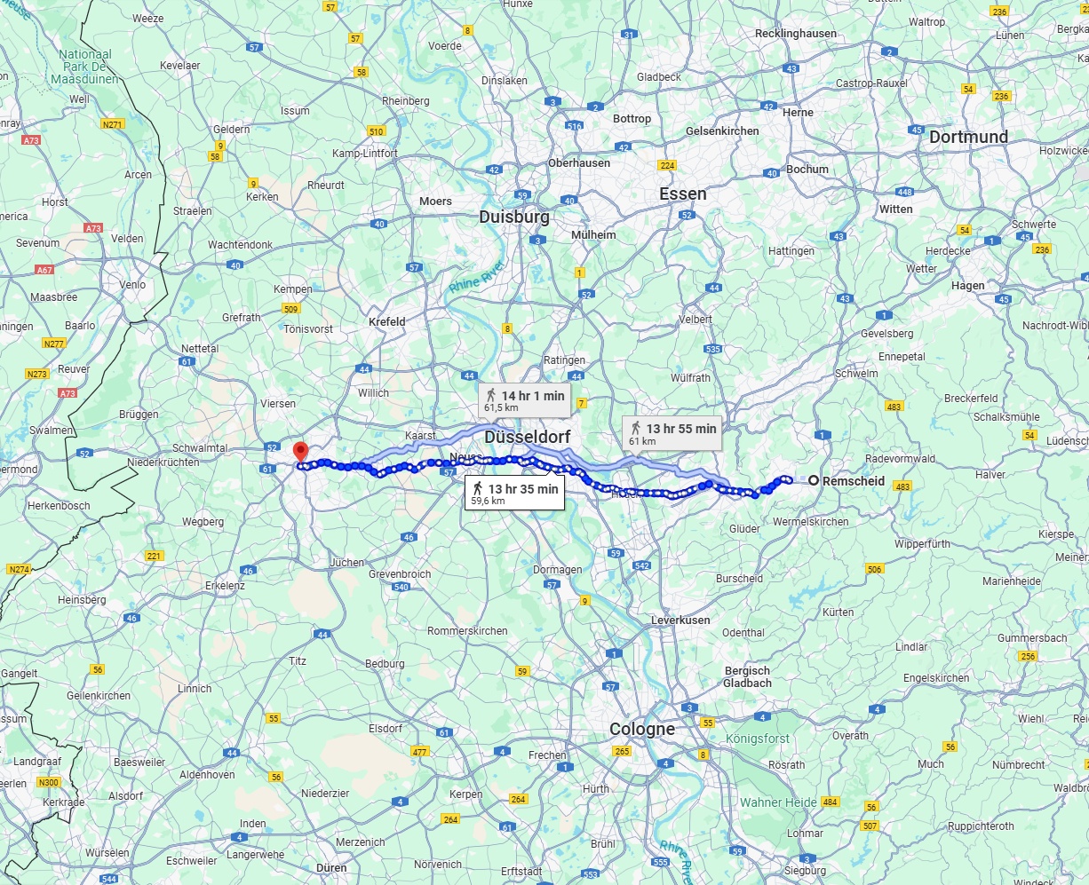 Anreise von Remscheid Zu Mönchengladbach Über 