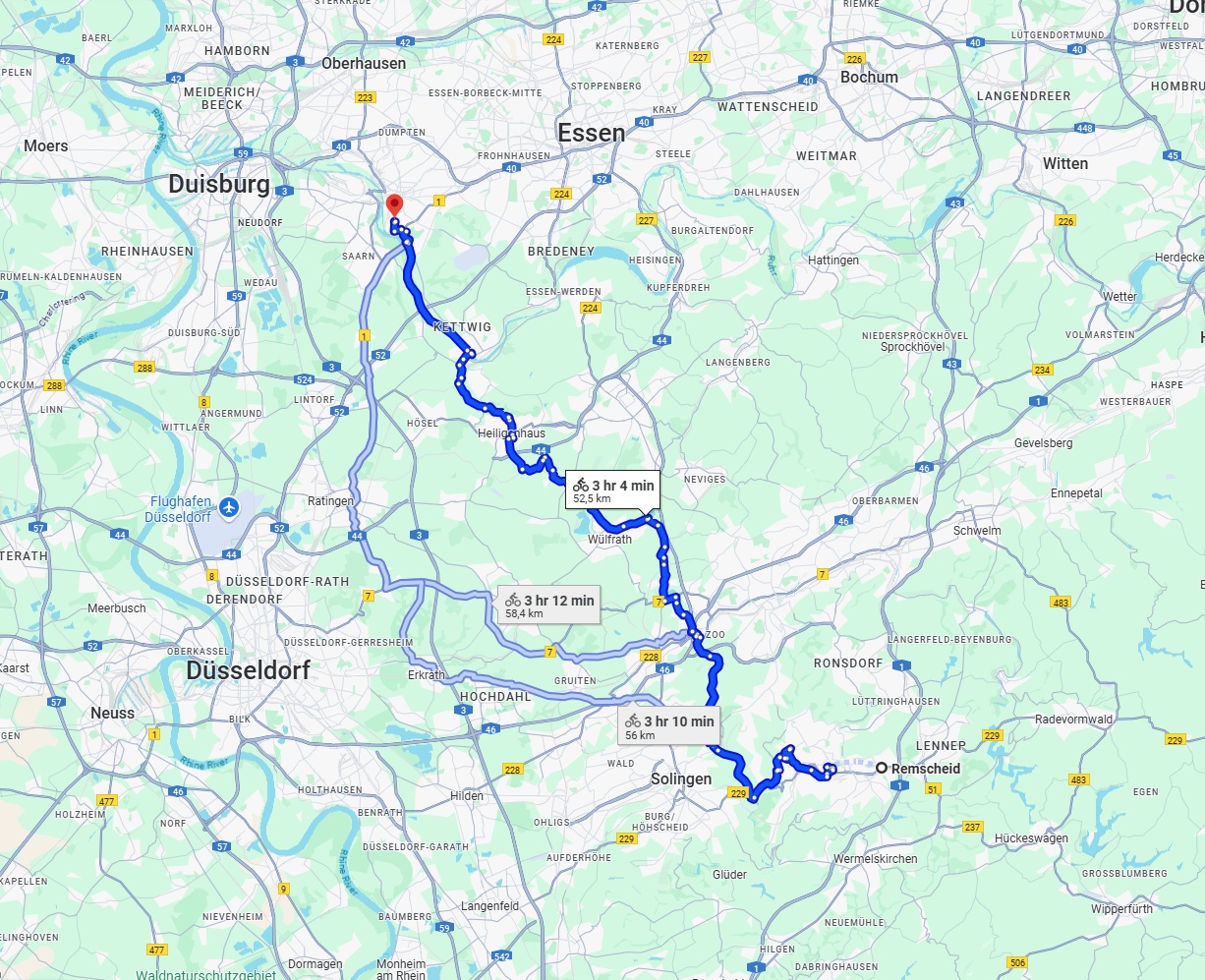 Anreise von Remscheid Zu Mülheim an der Ruhr Über 
