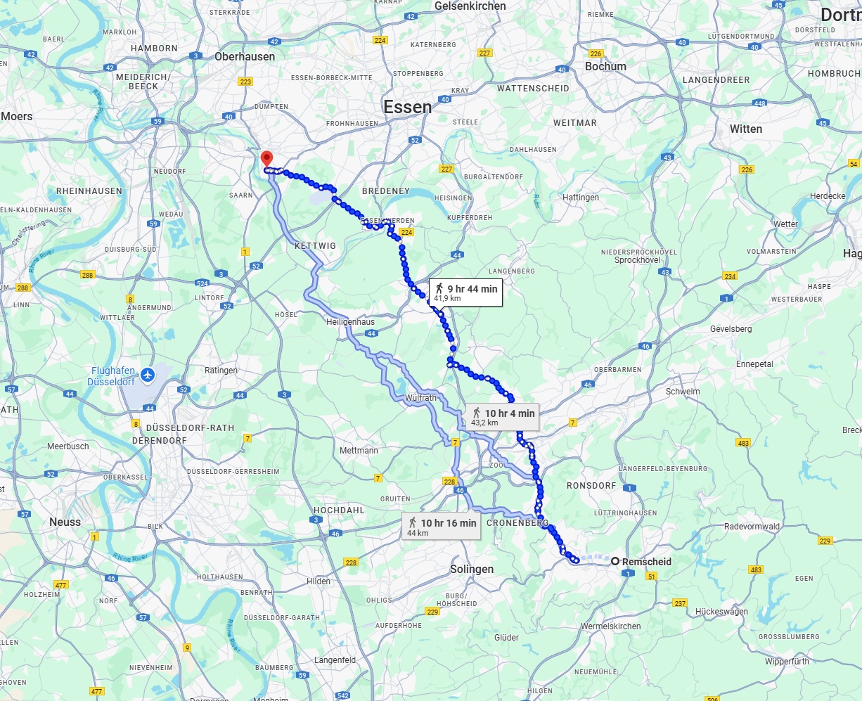 Anreise von Remscheid Zu Mülheim an der Ruhr Über 