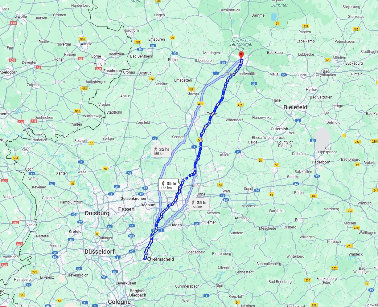 Anreise von Remscheid Zu Osnabrück Über 