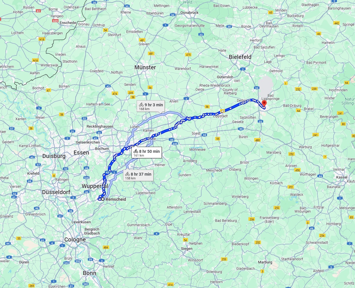 Anreise von Remscheid Zu Paderborn Über 
