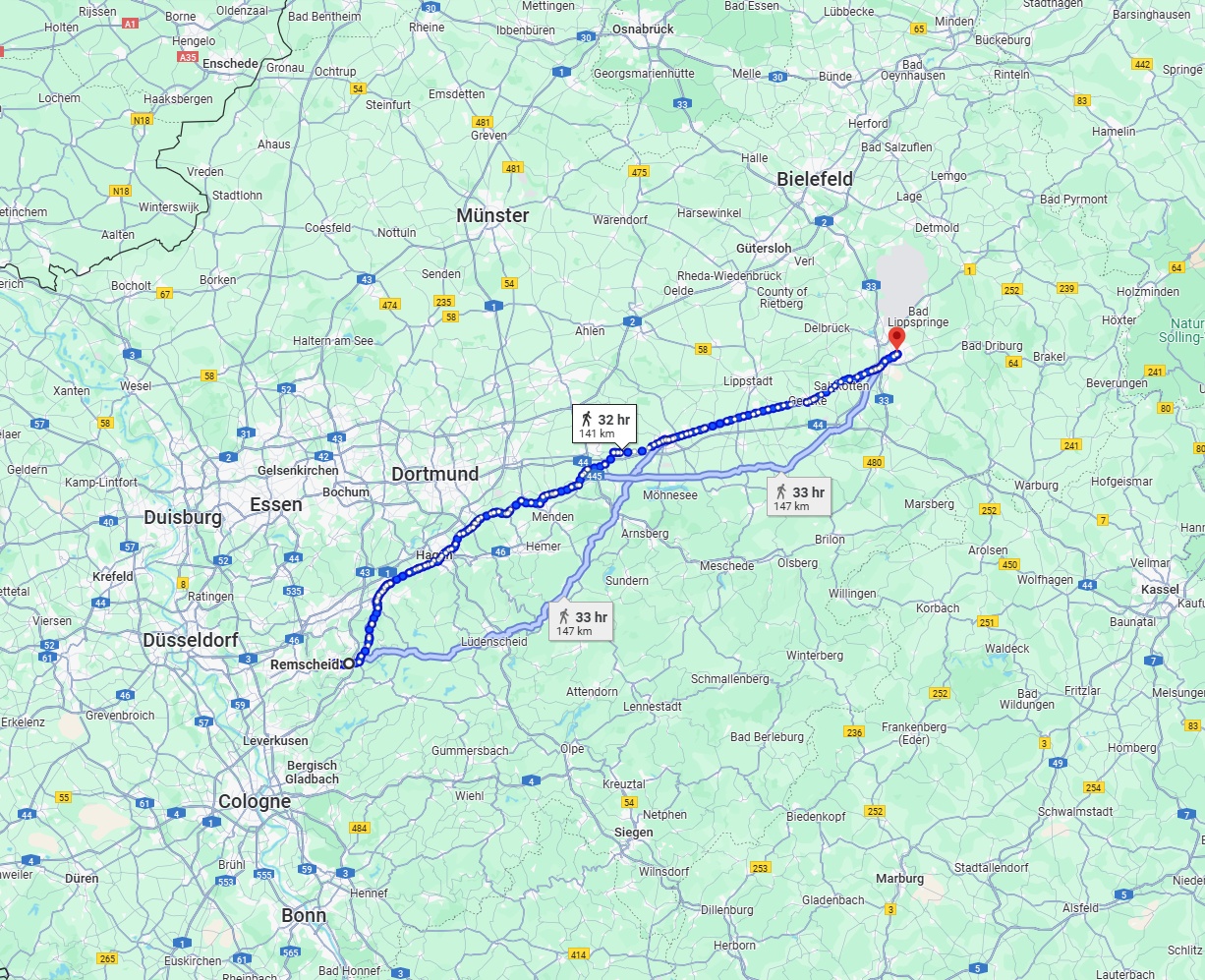 Anreise von Remscheid Zu Paderborn Über 