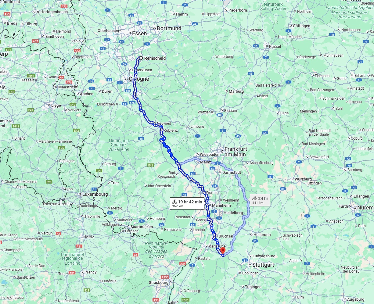 Anreise von Remscheid Zu Pforzheim Über 