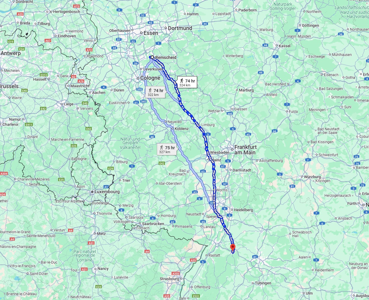 Anreise von Remscheid Zu Pforzheim Über 