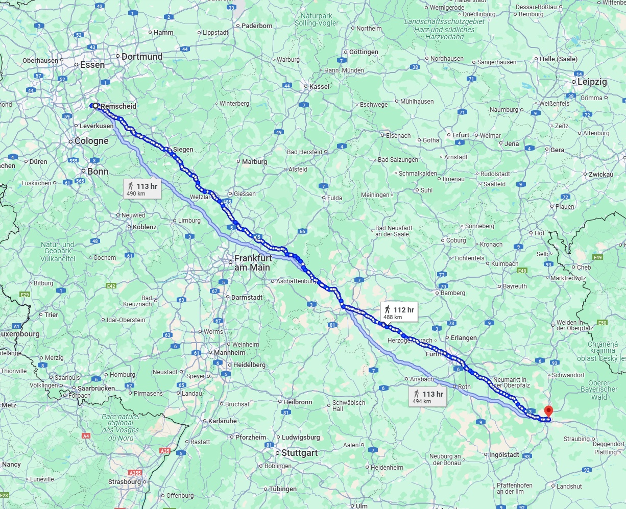 Anreise von Remscheid Zu Regensburg Über 