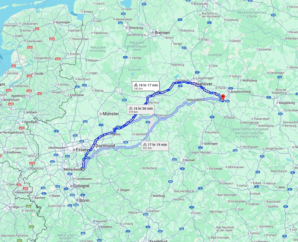 Anreise von Remscheid Zu Salzgitter Über 