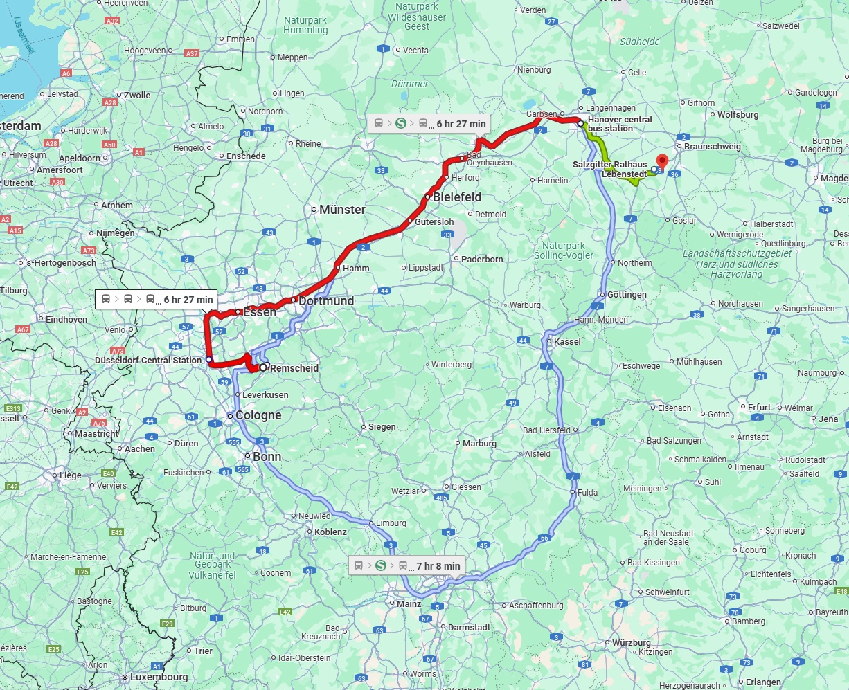 Anreise von Remscheid Zu Salzgitter Über 