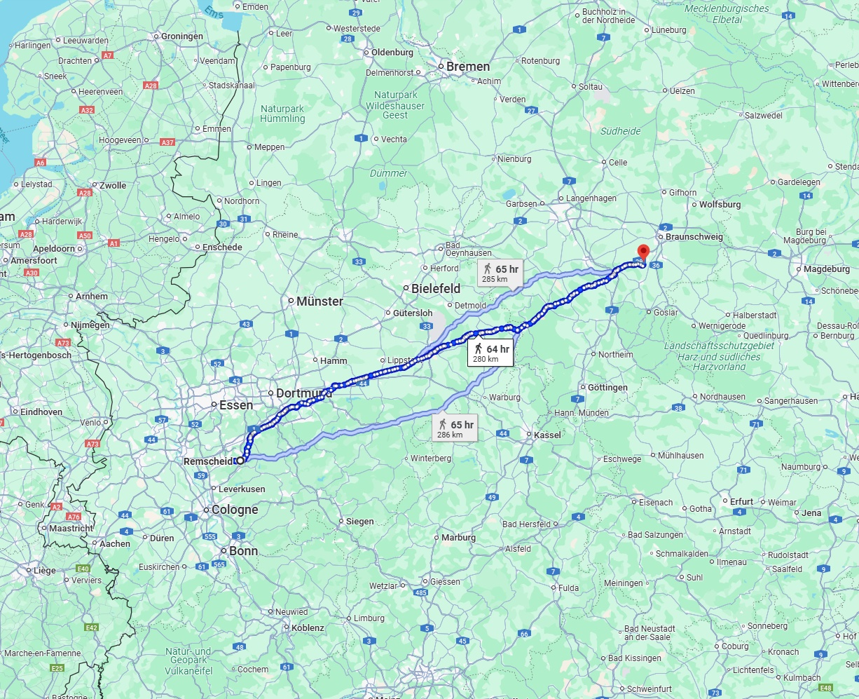 Anreise von Remscheid Zu Salzgitter Über 