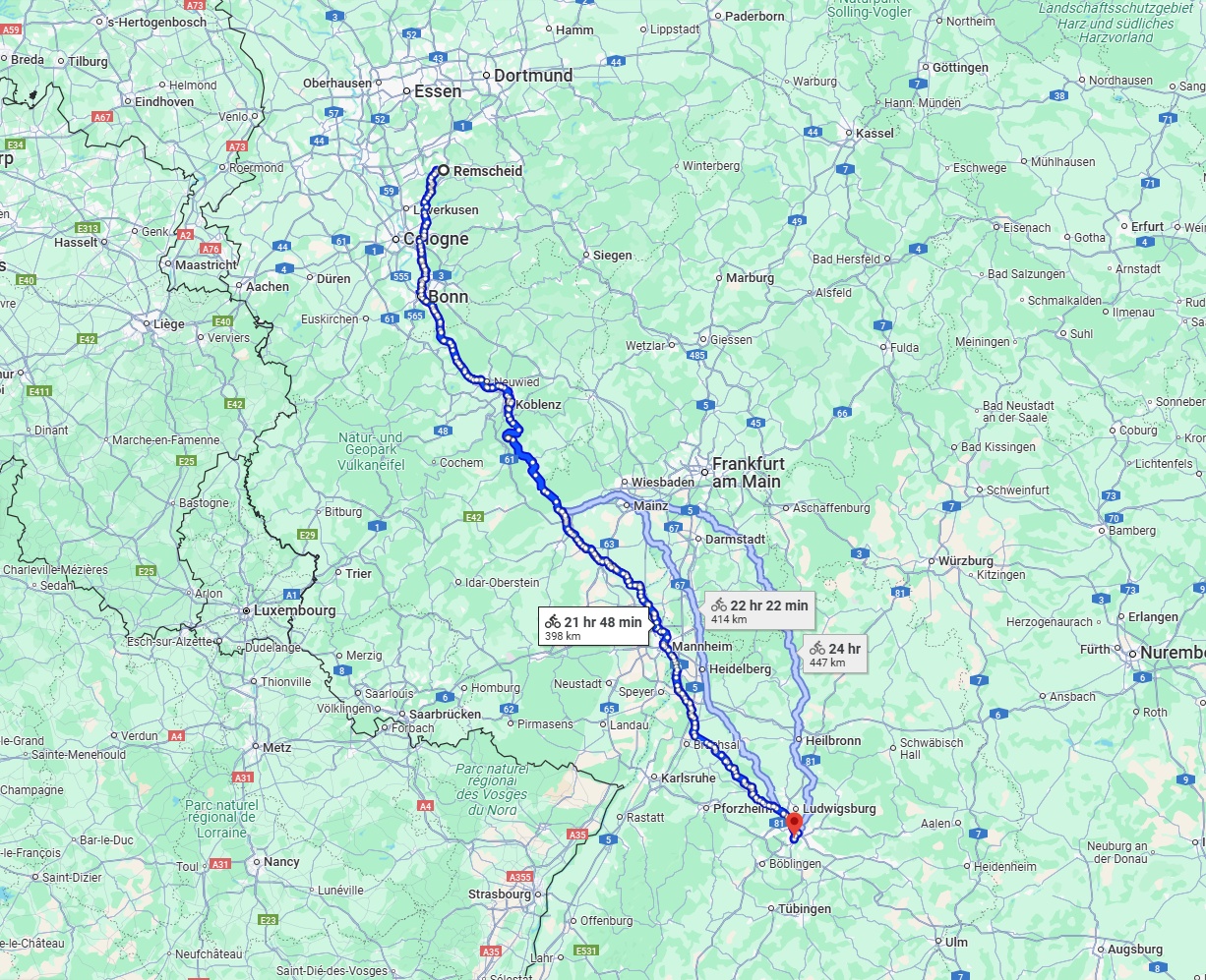Anreise von Remscheid Zu Stuttgart Über 