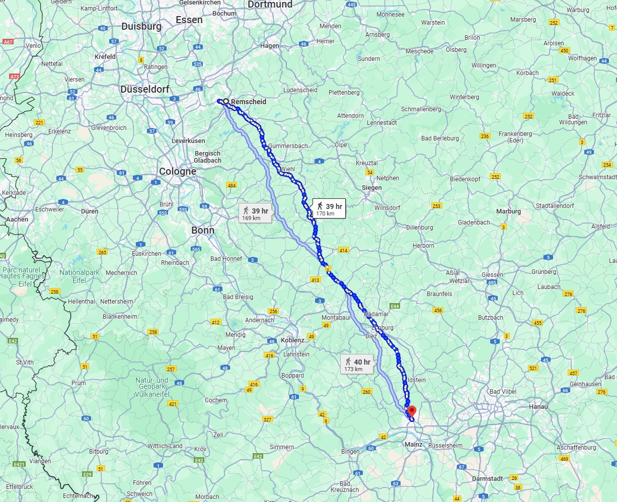Anreise von Remscheid Zu Wiesbaden Über 