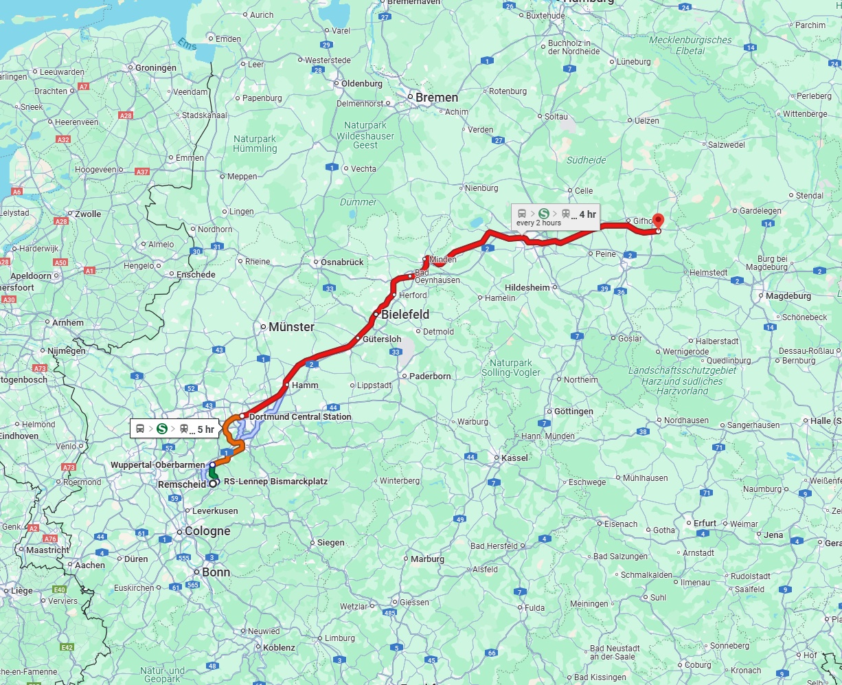 Anreise von Remscheid Zu Wolfsburg Über 