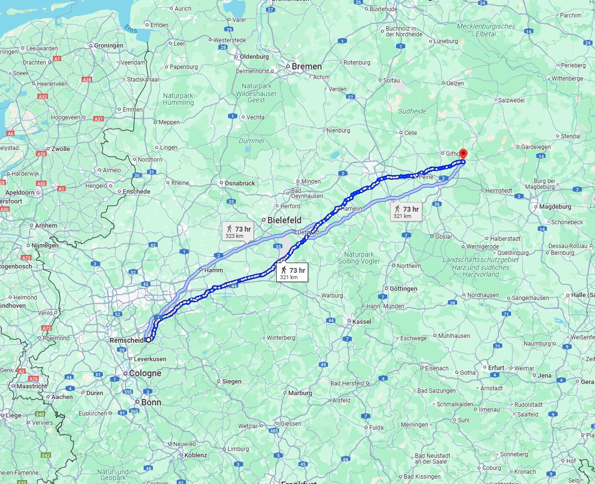 Anreise von Remscheid Zu Wolfsburg Über 