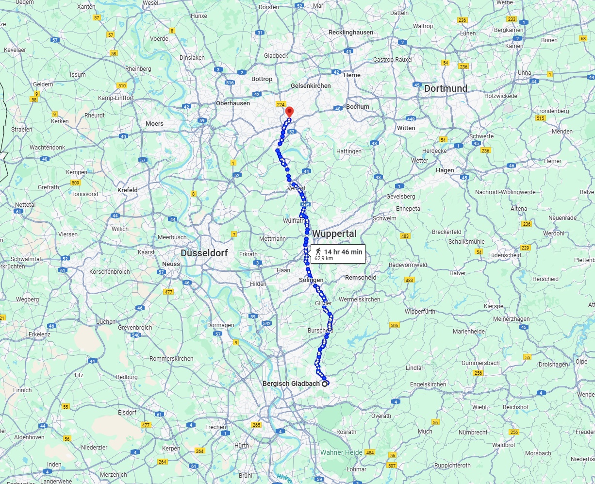 Anreise von Bergisch Gladbach Zu Essen Über 