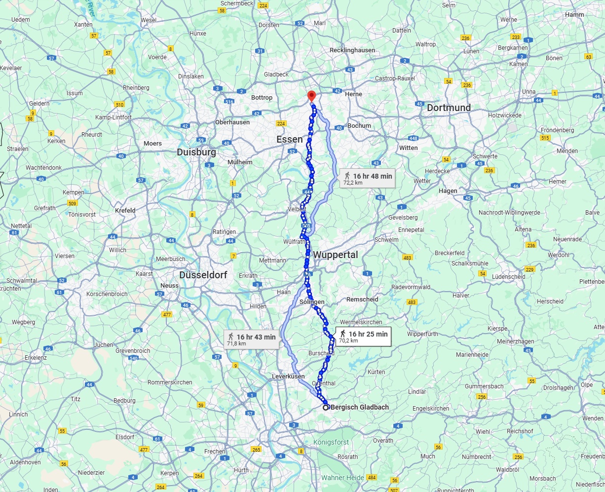 Anreise von Bergisch Gladbach Zu Gelsenkirchen Über 