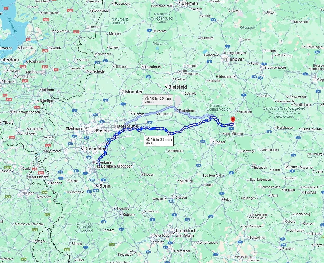 Anreise von Bergisch Gladbach Zu Göttingen Über 