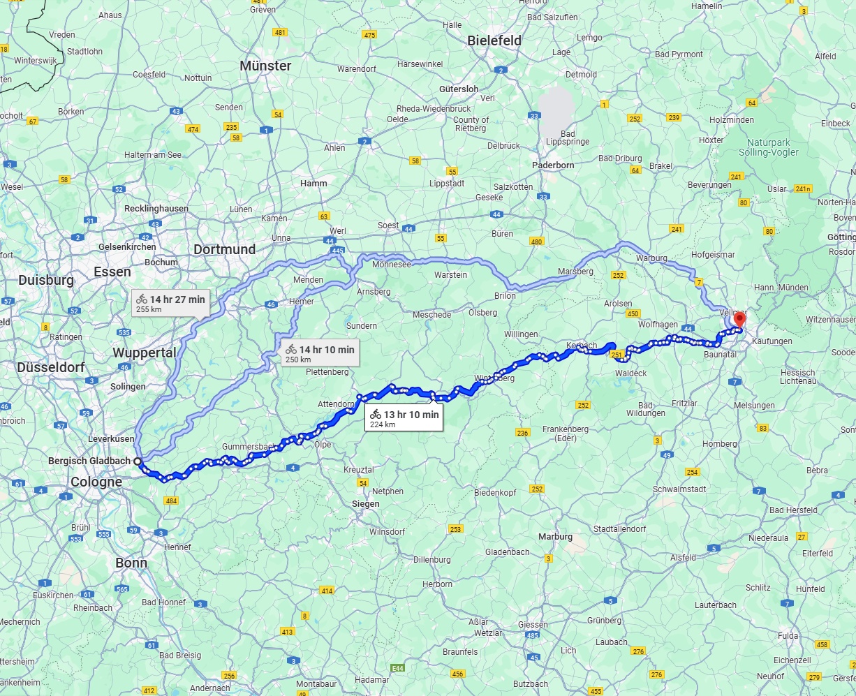 Anreise von Bergisch Gladbach Zu Kassel Über 